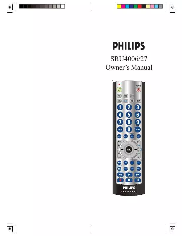 Mode d'emploi PHILIPS SRU4006