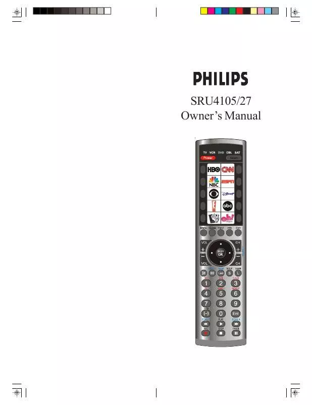 Mode d'emploi PHILIPS SRU4105