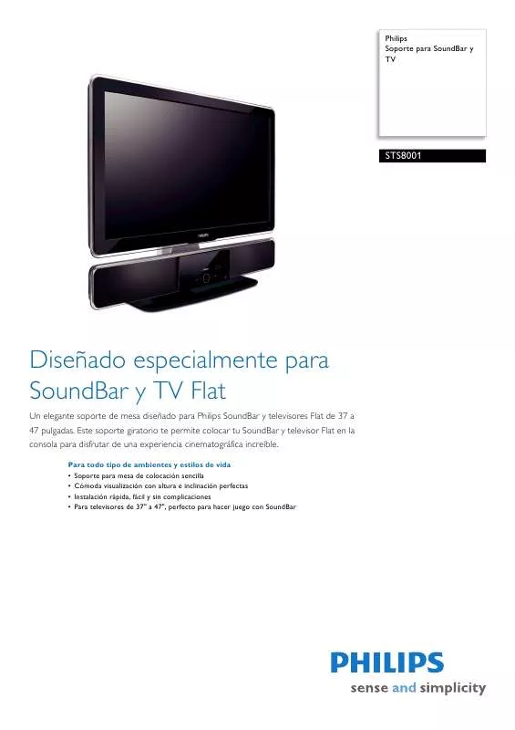 Mode d'emploi PHILIPS STS8001