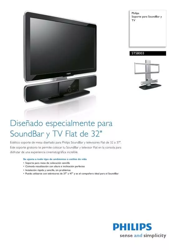 Mode d'emploi PHILIPS STS8003