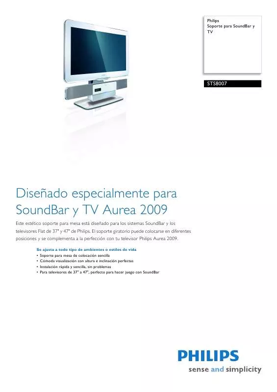 Mode d'emploi PHILIPS STS8007