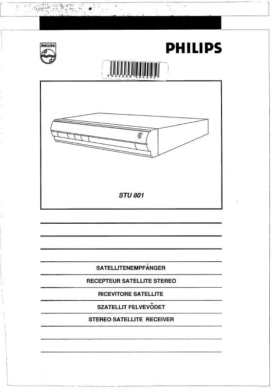 Mode d'emploi PHILIPS STU801/25R