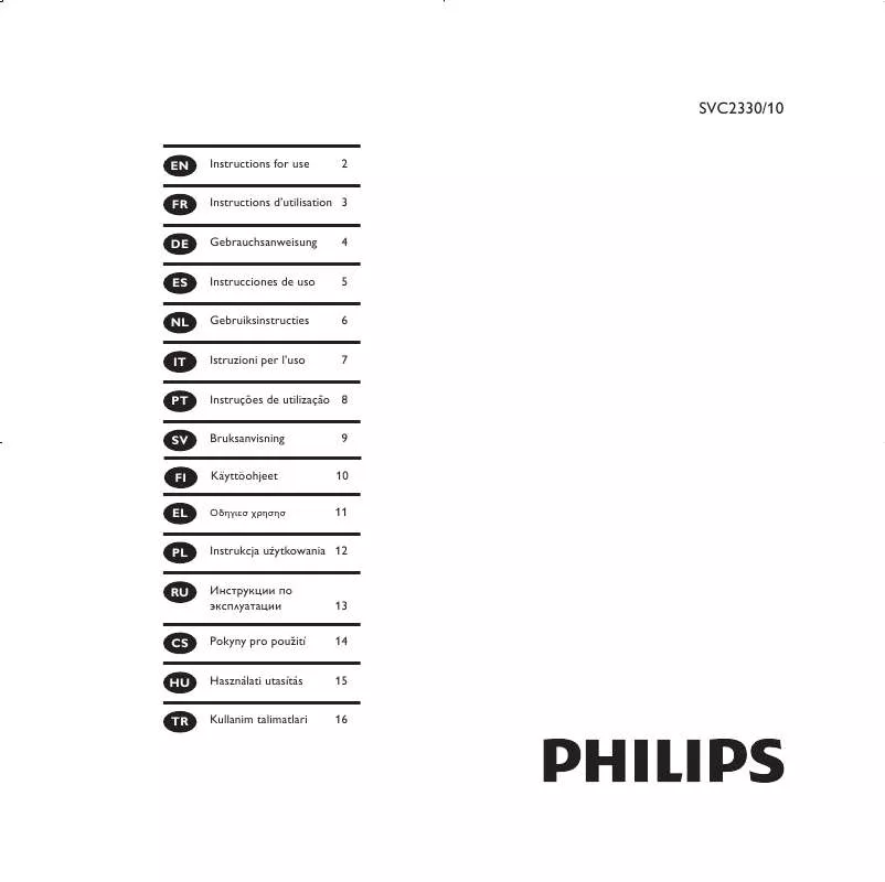 Mode d'emploi PHILIPS SVC2230