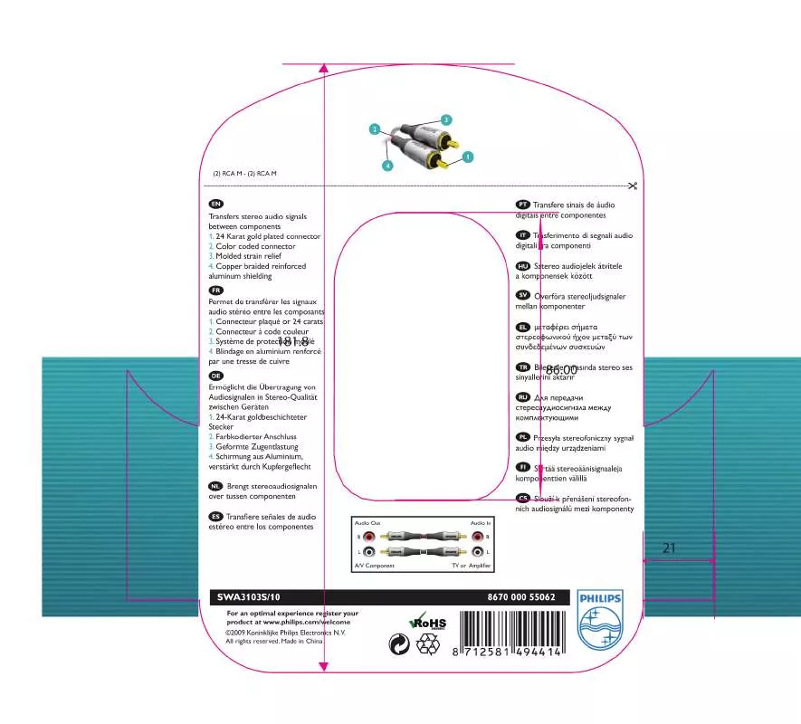 Mode d'emploi PHILIPS SWA3103S