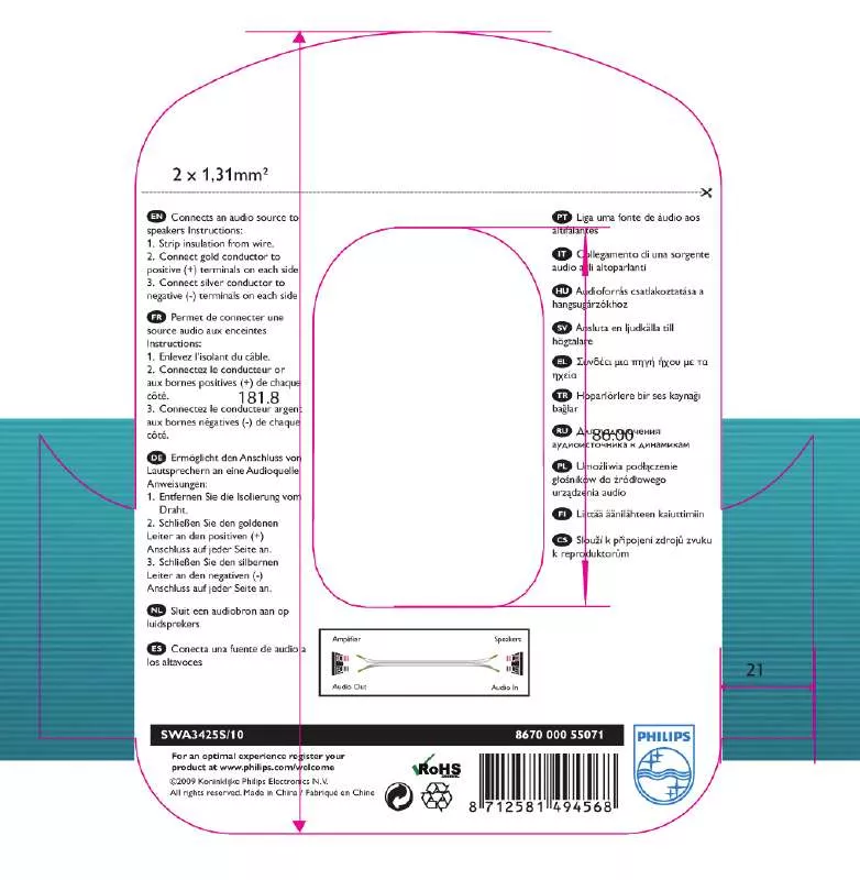 Mode d'emploi PHILIPS SWA3425S