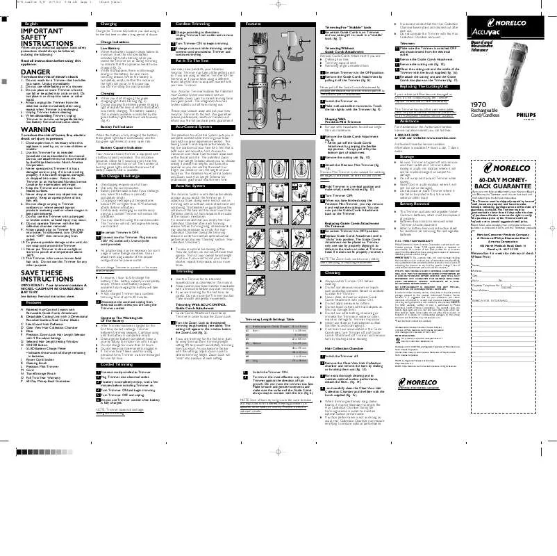 Mode d'emploi PHILIPS T970