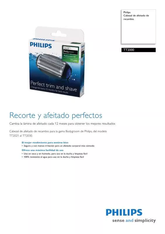 Mode d'emploi PHILIPS TT2000