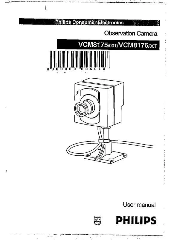 Mode d'emploi PHILIPS VCM8176