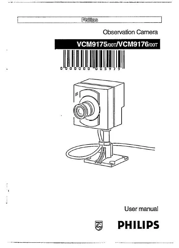 Mode d'emploi PHILIPS VCM9175/00T