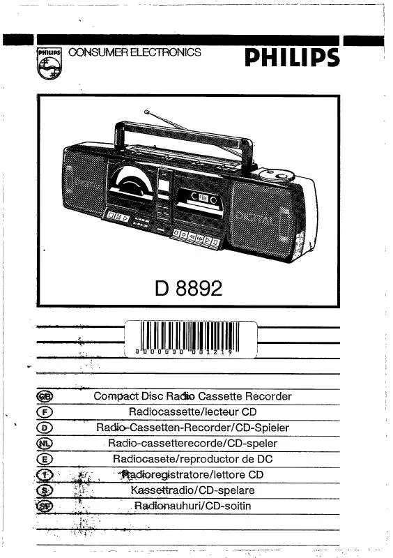 Mode d'emploi PHILIPS VR400