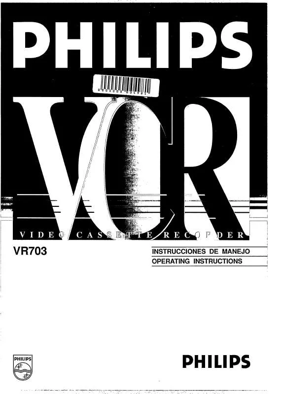 Mode d'emploi PHILIPS VR703