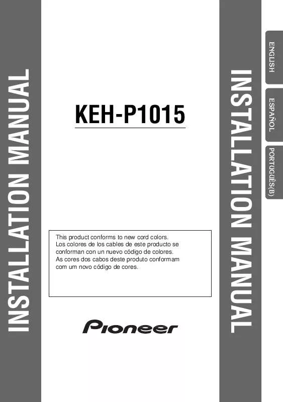 Mode d'emploi PIONEER KEH-P1015