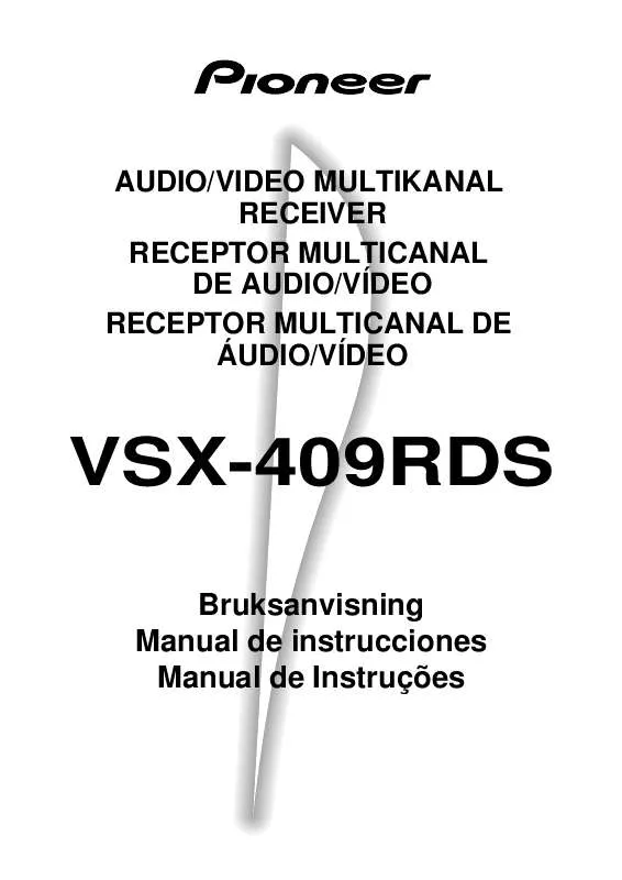 Mode d'emploi PIONEER VSX-409RDS