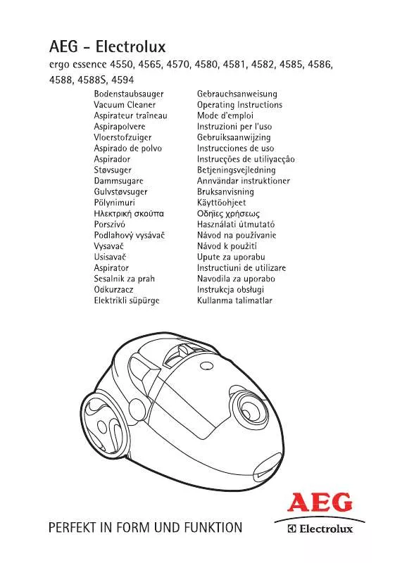 Mode d'emploi PROGRESS AEG4565