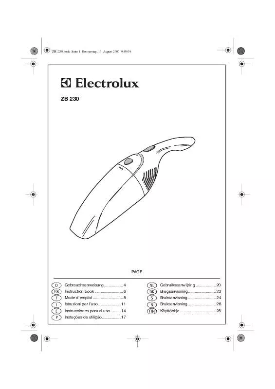 Mode d'emploi PROGRESS PB 333 TIXY 3000