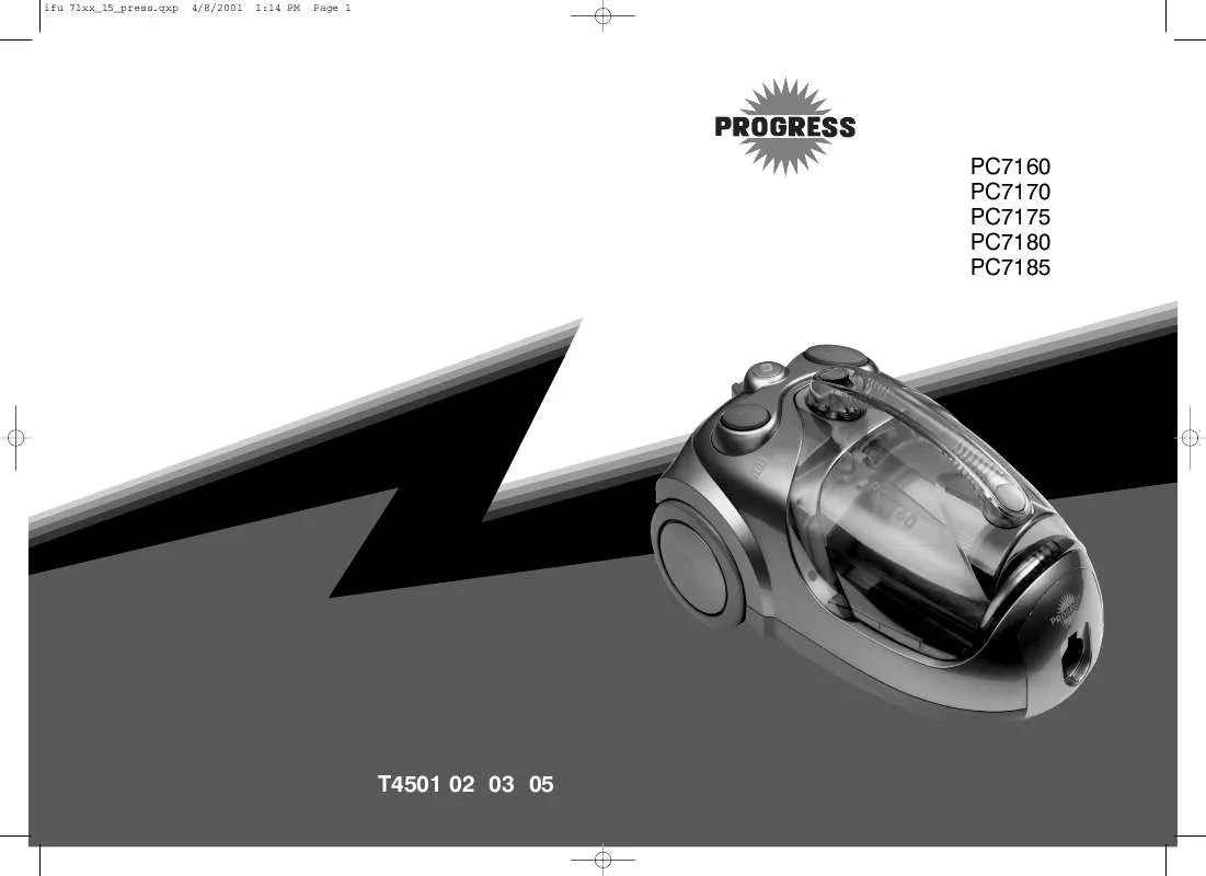 Mode d'emploi PROGRESS PC7180