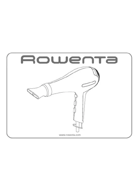 Mode d'emploi ROWENTA CV 8542