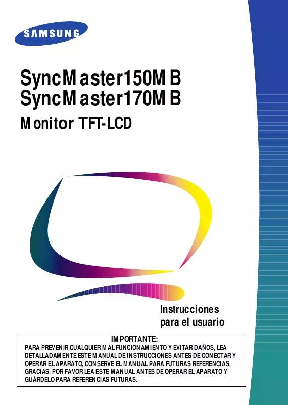 Mode d'emploi SAMSUNG SYNCMASTER 150MB