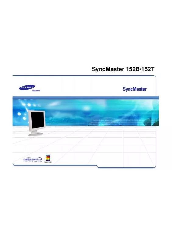 Mode d'emploi SAMSUNG SYNCMASTER 152B