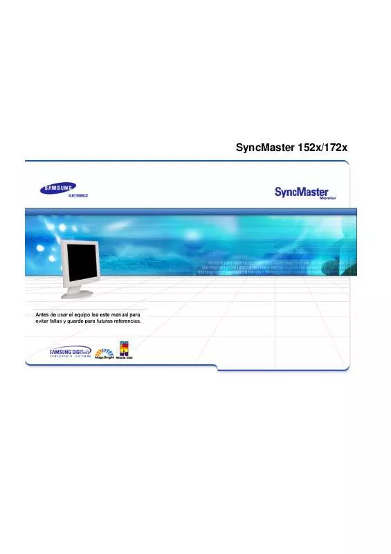 Mode d'emploi SAMSUNG SYNCMASTER 152X