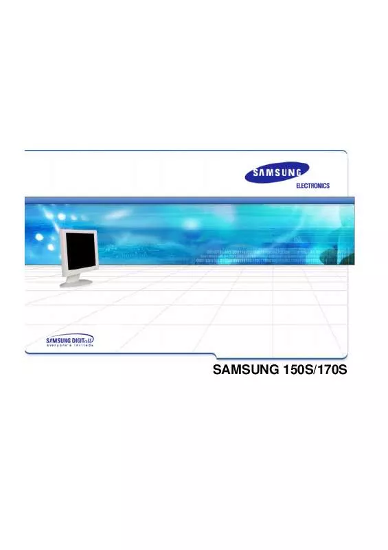 Mode d'emploi SAMSUNG SYNCMASTER 170S