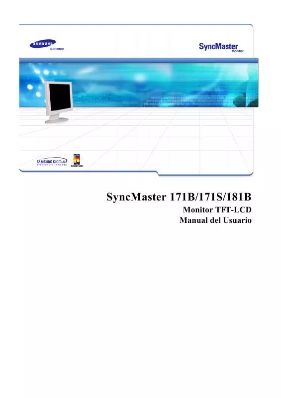 Mode d'emploi SAMSUNG SYNCMASTER 171S