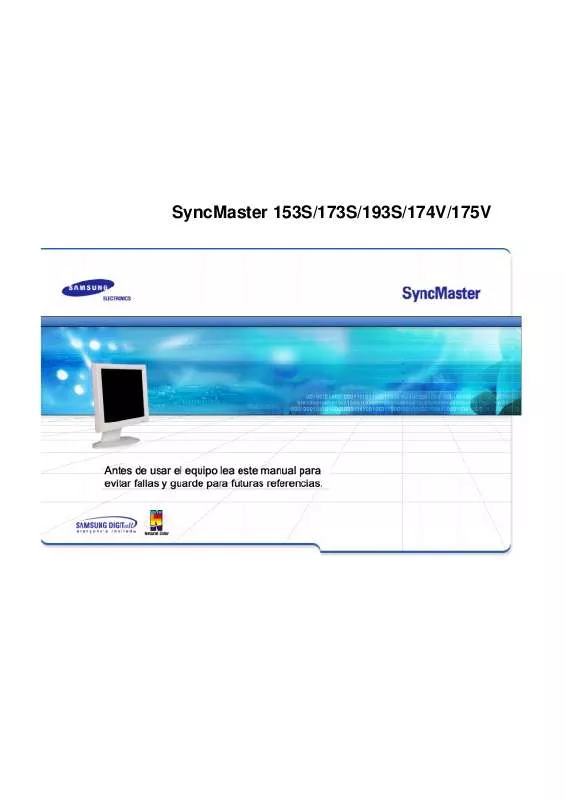 Mode d'emploi SAMSUNG SYNCMASTER 193S