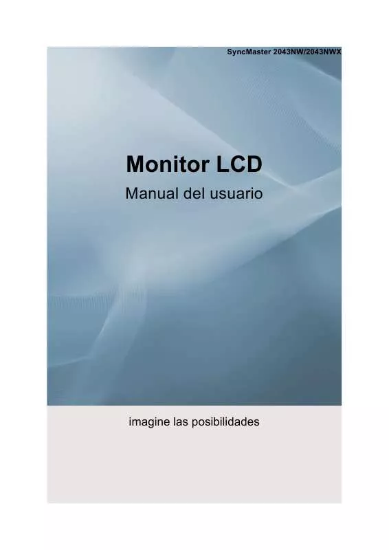 Mode d'emploi SAMSUNG SYNCMASTER 2043NW