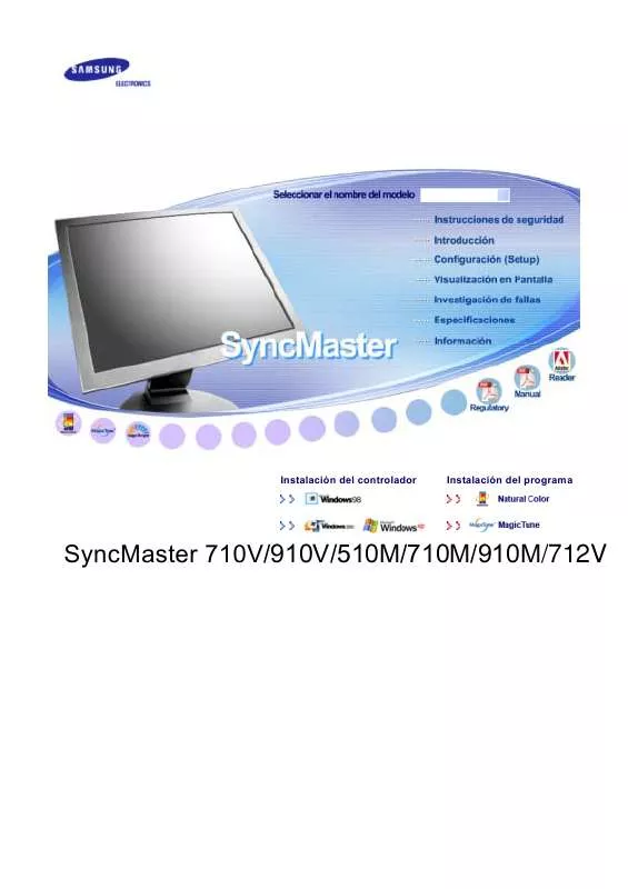 Mode d'emploi SAMSUNG SYNCMASTER 510M