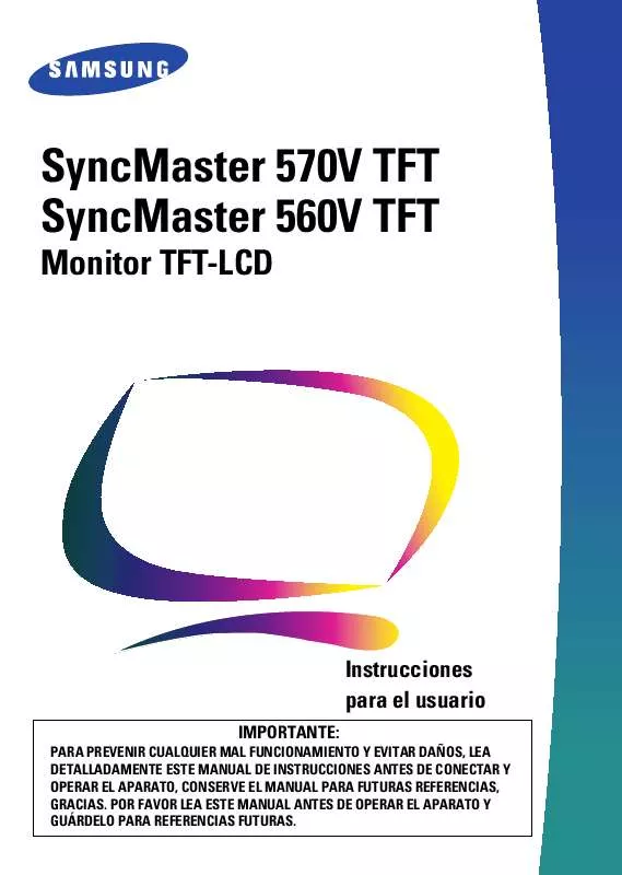 Mode d'emploi SAMSUNG SYNCMASTER 570VTFT