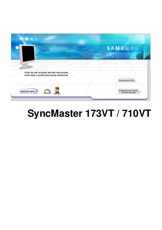 Mode d'emploi SAMSUNG SYNCMASTER 710VT