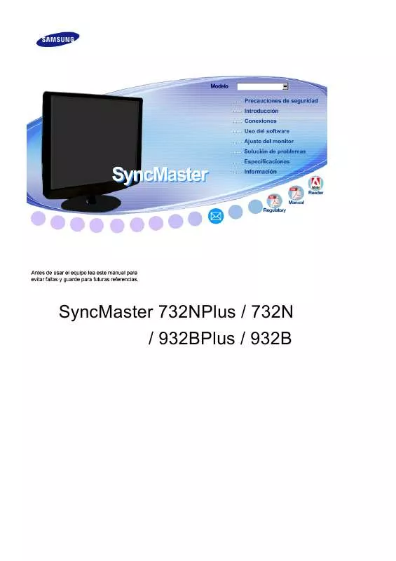 Mode d'emploi SAMSUNG SYNCMASTER 732NPLUS