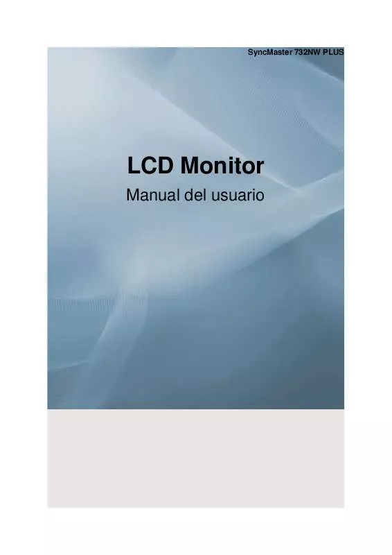 Mode d'emploi SAMSUNG SYNCMASTER 732NWPLUS