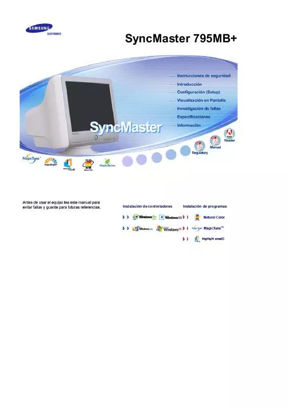 Mode d'emploi SAMSUNG SYNCMASTER 794MBPLUS