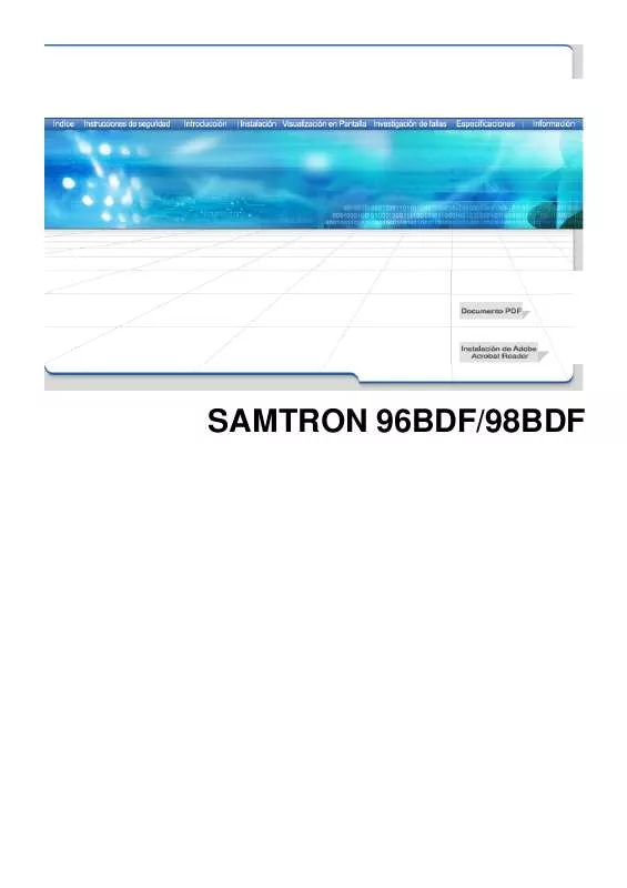 Mode d'emploi SAMSUNG SYNCMASTER 98BDF