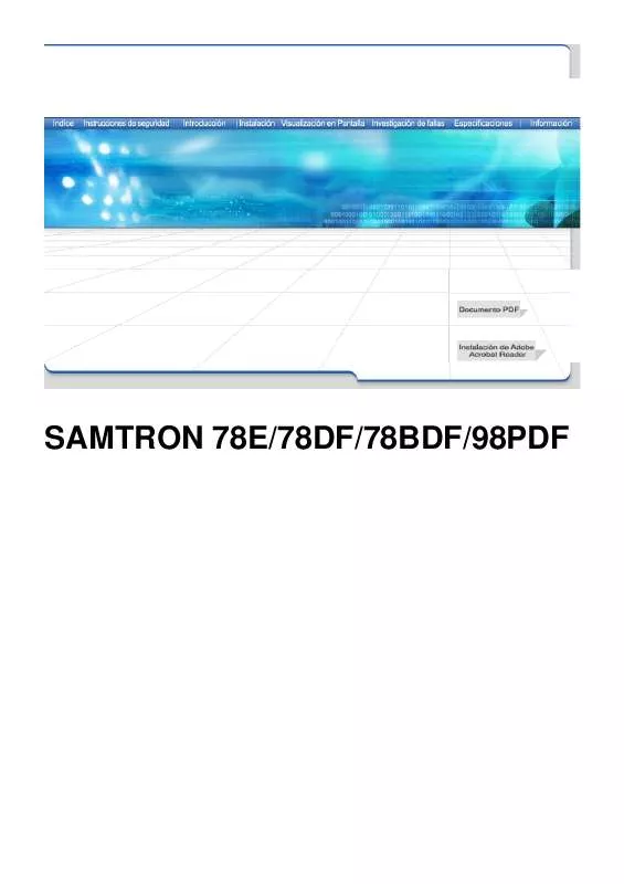 Mode d'emploi SAMSUNG SYNCMASTER 98PDF