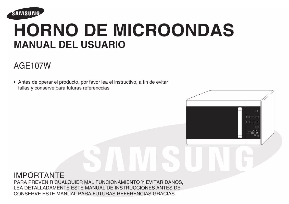 Mode d'emploi SAMSUNG AGE107W