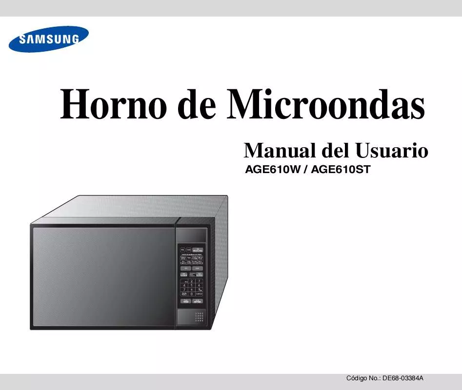 Mode d'emploi SAMSUNG AGE610ST