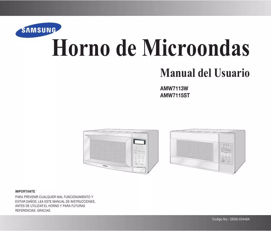 Mode d'emploi SAMSUNG AMW7113W