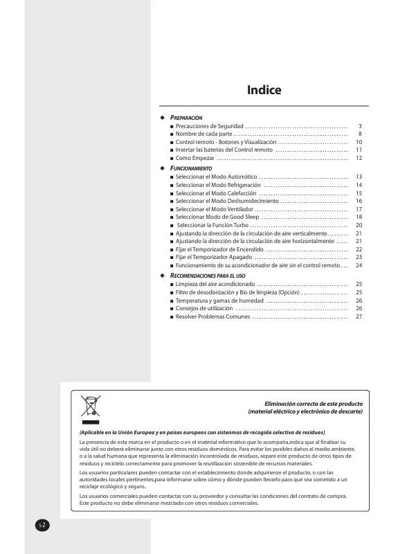 Mode d'emploi SAMSUNG AQV09FAX