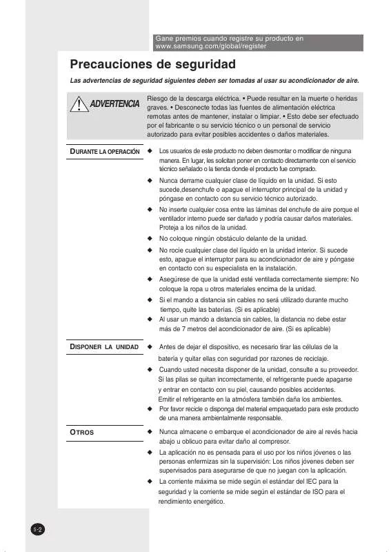 Mode d'emploi SAMSUNG AS18FAX