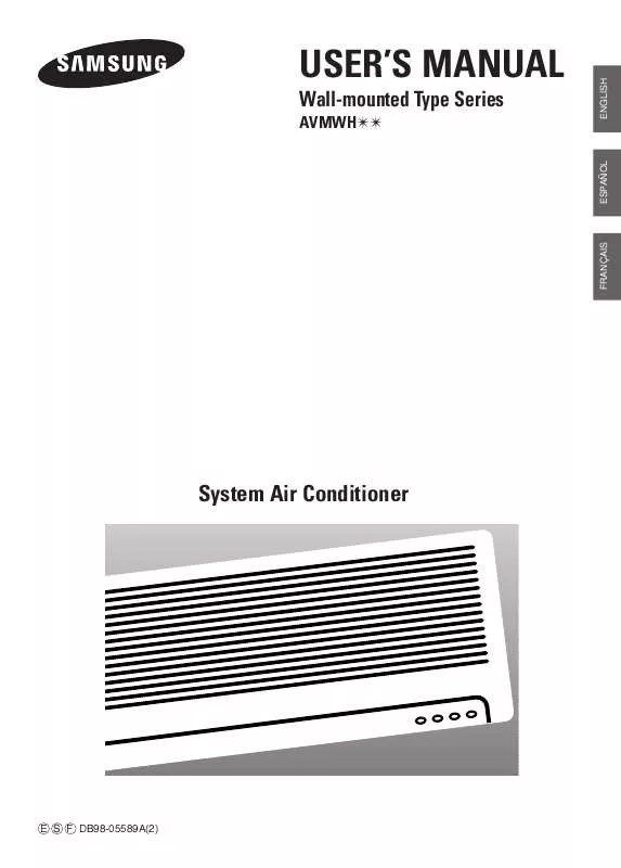 Mode d'emploi SAMSUNG AV-MWH040CA0