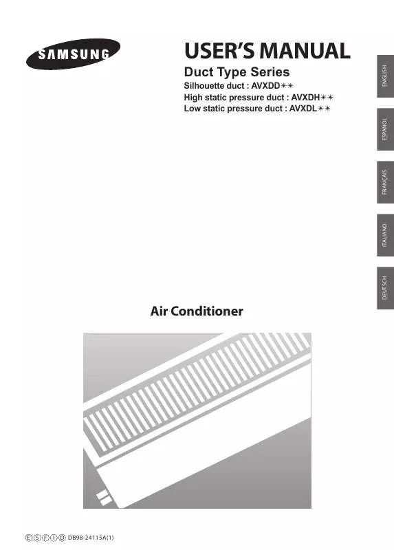 Mode d'emploi SAMSUNG AV-XDHH128EA