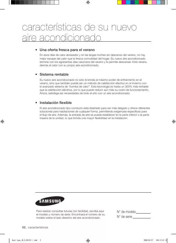 Mode d'emploi SAMSUNG AV-XDUH056EE