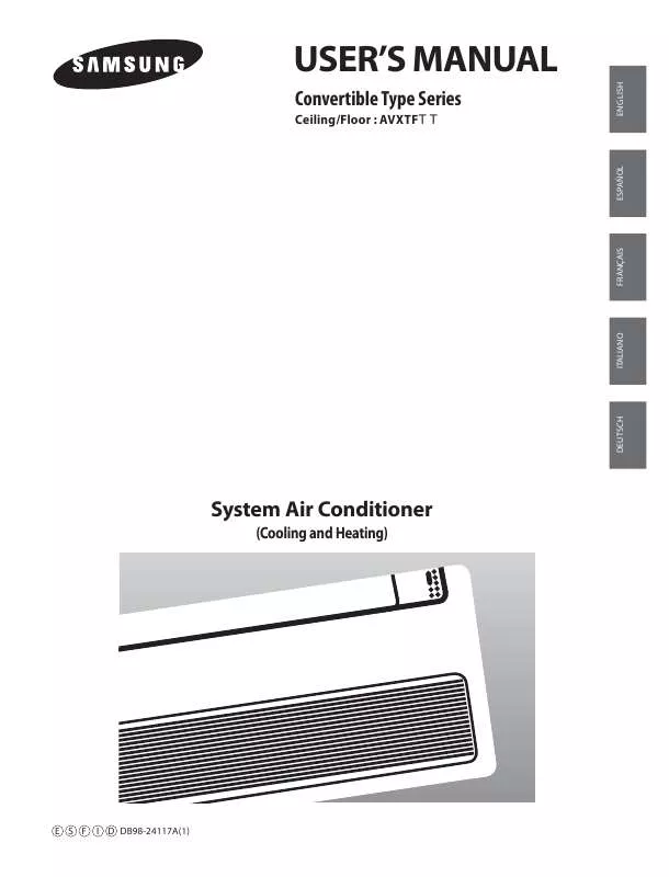 Mode d'emploi SAMSUNG AV-XTFH056EA