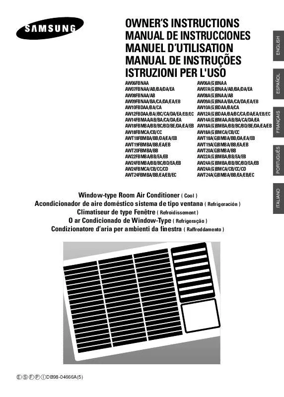 Mode d'emploi SAMSUNG AW07FANEB