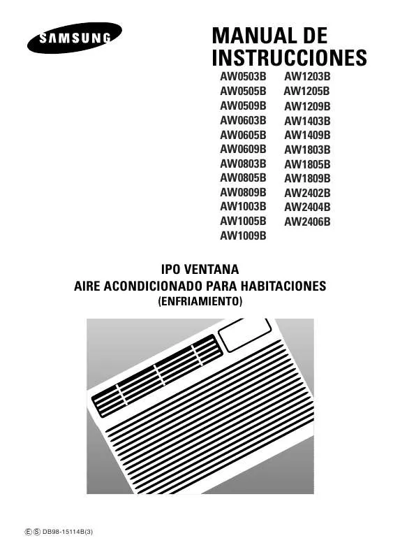 Mode d'emploi SAMSUNG AW1003B