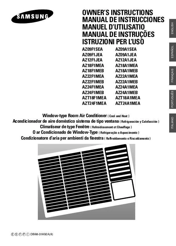 Mode d'emploi SAMSUNG AZ09F1SEA