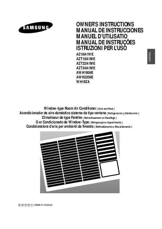 Mode d'emploi SAMSUNG AZ18A1WE