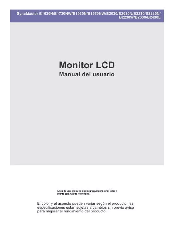 Mode d'emploi SAMSUNG B2230